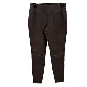 Carhartt Womens Fitted Brown Work Pants Size S (4-6) With Pockets Durable